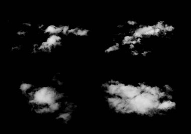 Siyah arkaplanda beyaz duman