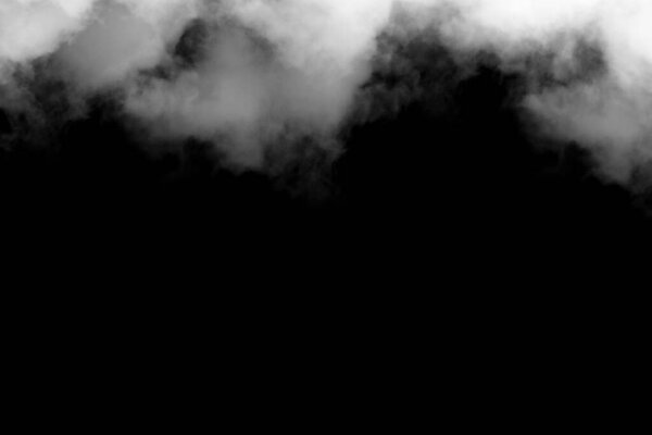 White smoke isolated on black background,Textured Smoke,brush effect