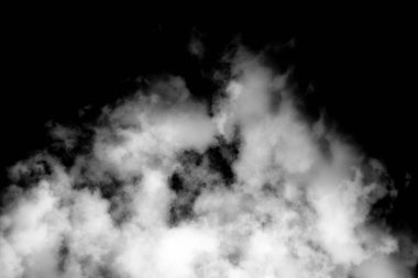 Siyah üzerine beyaz bulut