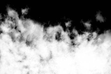 Beyaz arka planda bulutlar