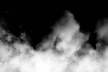 Siyah arkaplanda siyah beyaz bulutlar