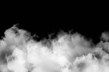 Siyah arkaplanda bulutlar