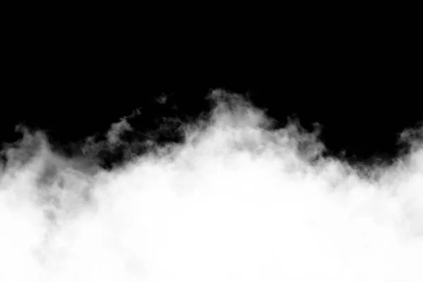 Дым Изолирован Черном Фоне — стоковое фото