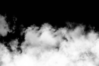 duman siyah arka planda izole., bulut.