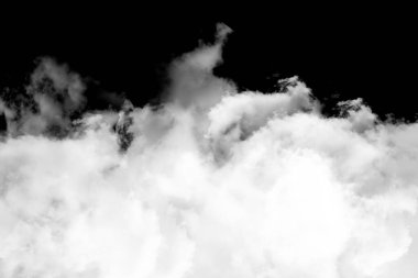 duman siyah arka planda izole., bulut.