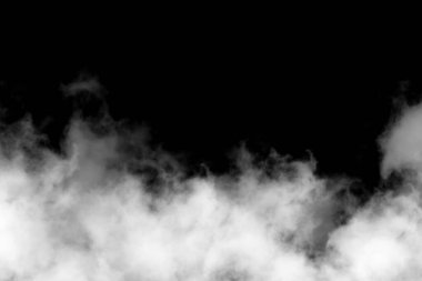 smoke isolated on black background., cloud clipart