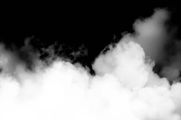 Savu Eristetty Mustalla Pohjalla Pilvi — kuvapankkivalokuva