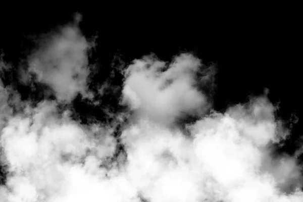Smoke Isolated Black Background Cloud — Stock Photo, Image