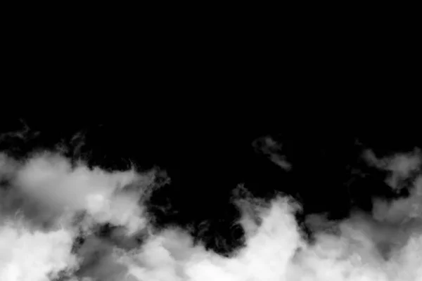 Белые Облака Черном Фоне — стоковое фото