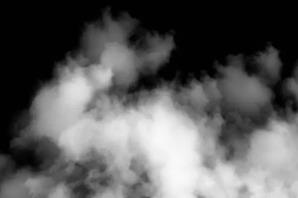 Valkoinen Savu Mustalla Taustalla — kuvapankkivalokuva