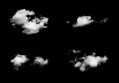 Siyah arka plan üzerine bulut