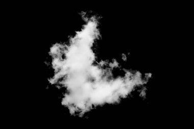 Siyah arkaplanda beyaz duman