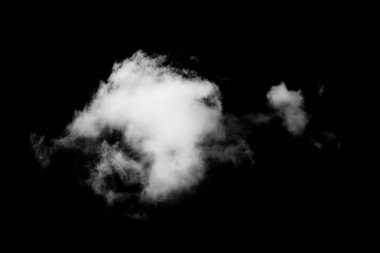 Siyah arkaplanda beyaz bulut