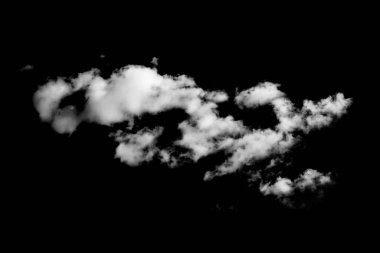 Siyah arkaplanda beyaz bulut