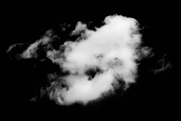黒を背景に白い煙 — ストック写真