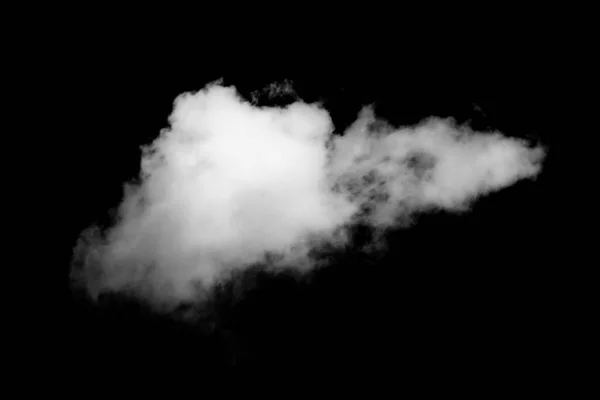 Biały Dym Czarnym Tle Abstrakcyjne Nakładki — Zdjęcie stockowe
