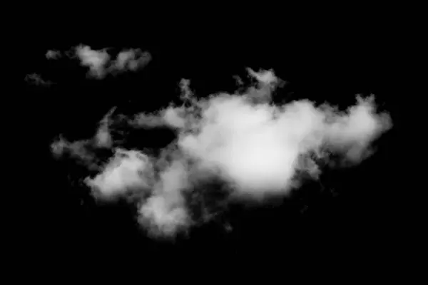 Fehér Füst Fekete Háttérrel — Stock Fotó