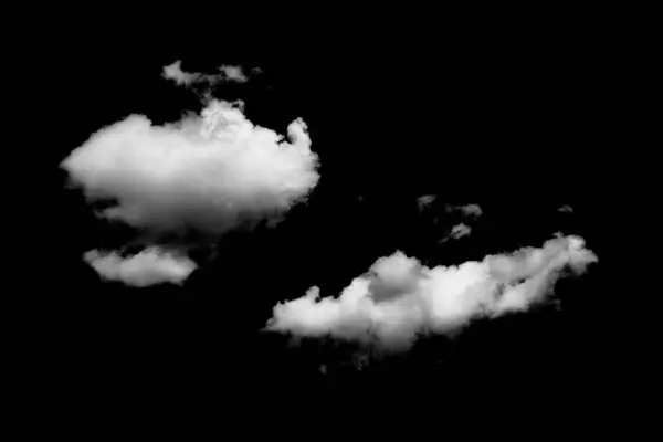 Czarne Chmury Czarnym Tle — Zdjęcie stockowe