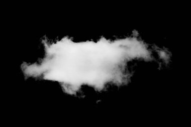 Siyah arkaplanda beyaz duman