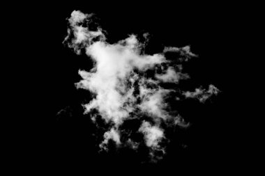 Siyah arkaplanda beyaz duman