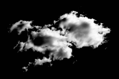Siyah arkaplanda bulutlar