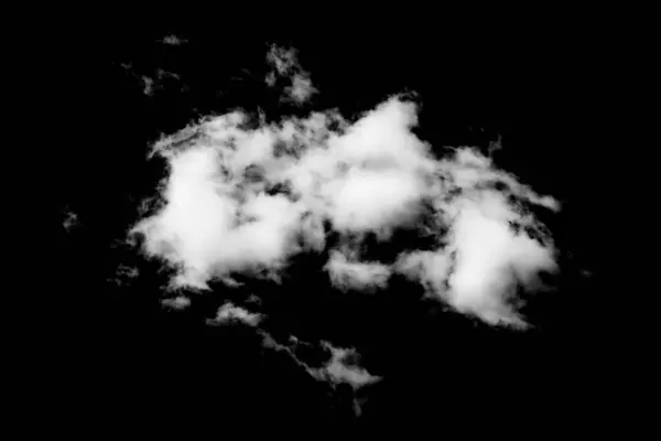 Cloud Zwarte Achtergrond — Stockfoto