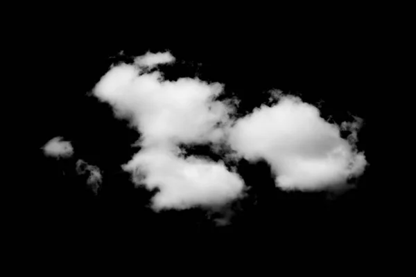 Wolke Isoliert Auf Schwarz — Stockfoto