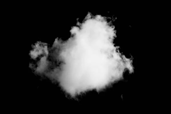 Wolkenform Auf Schwarzem Hintergrund — Stockfoto