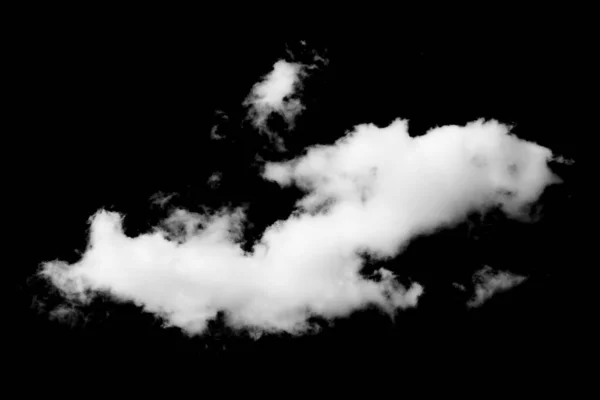Nuvens Brancas Fundo Preto — Fotografia de Stock