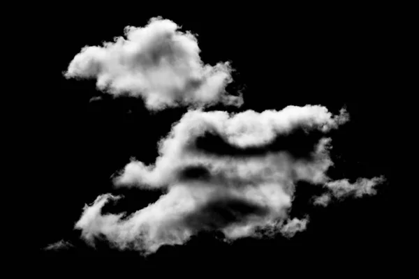 Біла Хмара Чорному Фоні — стокове фото
