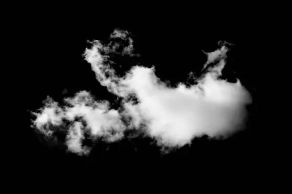 Fumo Bianco Sfondo Nero — Foto Stock