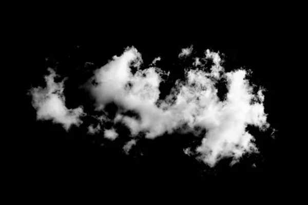 Weißer Rauch Auf Isoliertem Schwarzen Hintergrund — Stockfoto