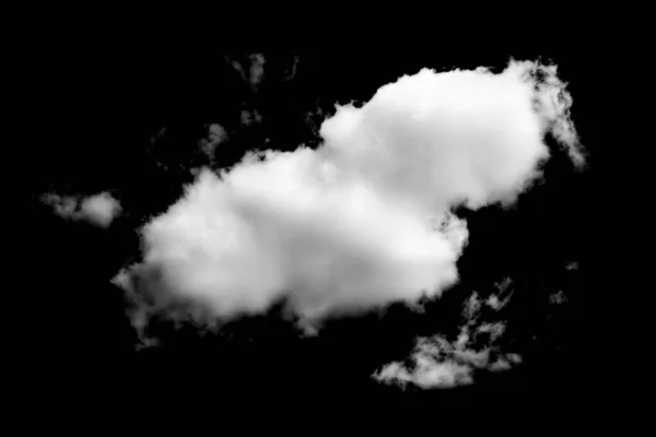 Felhő Alakú Elszigetelt Fekete Háttér — Stock Fotó