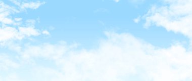 Mavi gökyüzündeki bulutlar. Gökyüzünün arkaplanı.