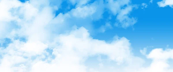 Sfondo Cielo Blu Con Nuvole Bianche Bellissimo Cielo Con Nuvole — Foto Stock