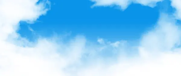 Белое Облако Голубом Небе — стоковое фото