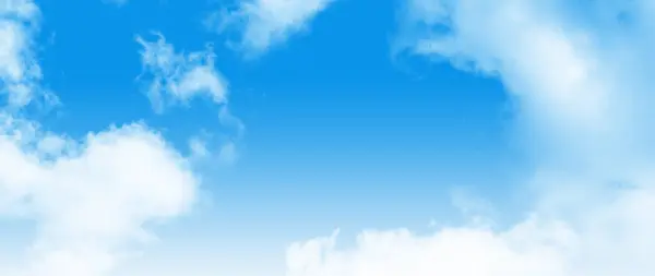 Cielo Blu Con Nuvole Aria Nuvolosa — Foto Stock