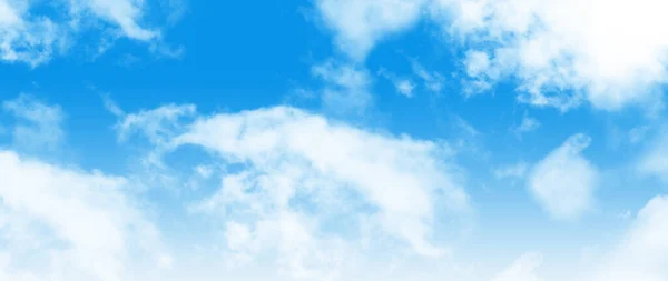 Awan Putih Dengan Latar Belakang Langit Biru — Stok Foto