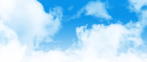 Mavi Gökyüzü Arka Planında Beyaz Bulut — Stok fotoğraf