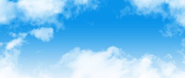 Mavi gökyüzündeki bulutlar