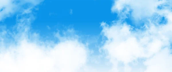 Μπλε Ουρανός Λευκά Σύννεφα Φόντο Της Φύσης Αφηρημένα Σύννεφα Στον — Φωτογραφία Αρχείου