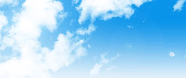 Sininen Taivas Tausta Pieniä Pilviä — kuvapankkivalokuva