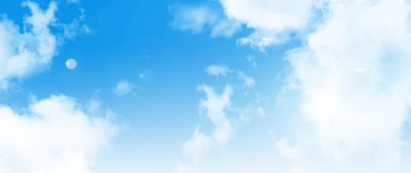 Biała Chmura Niebie — Zdjęcie stockowe