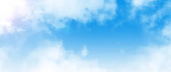 Голубой Фон Белым Воздухом — стоковое фото