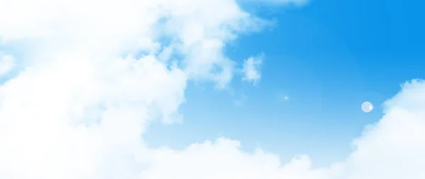 Niebieskie Niebo Białe Chmury Tło — Zdjęcie stockowe