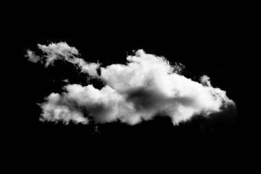 Siyah arkaplan üzerindeki bulutlar