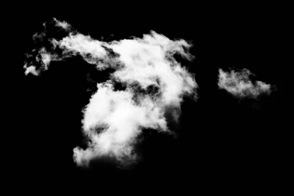 Fumée Blanche Sur Fond Noir Superpositions Texture — Photo