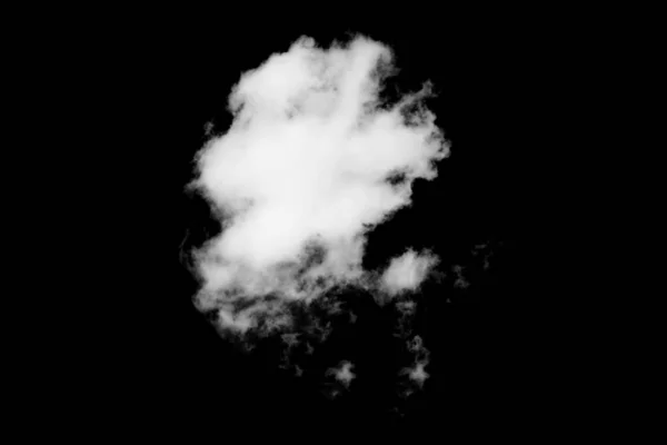 黒の背景に雲します — ストック写真