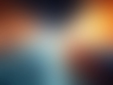 Mavi ve turuncu gökyüzünün bulanık arkaplanı