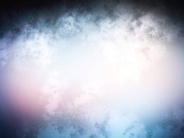 Bulutlu ve uçaklı mavi ve pembe bir gökyüzü